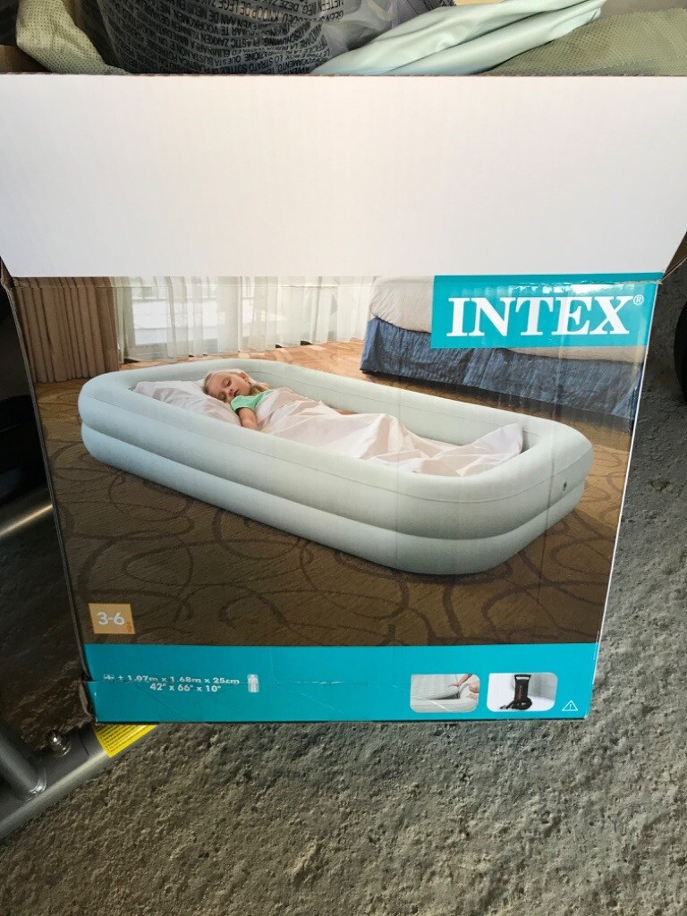 inflatable travel cot bed